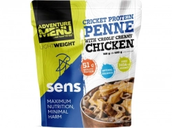 Cvrččí proteinové penne s kuřecím masem v kreolské krémové omáčce 160 g (400 g finálního jídla)