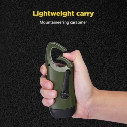 LED svítilna / nouzová power banka - nabíjení microUSB, dynamo, solární článek