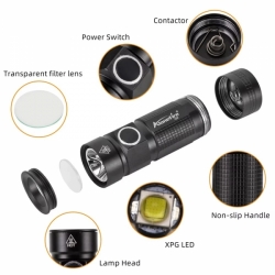 Mini LED svítilna vč. Duracell lithiové baterie
